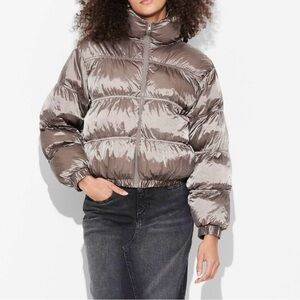 Women's Metallic Puffer Jacket